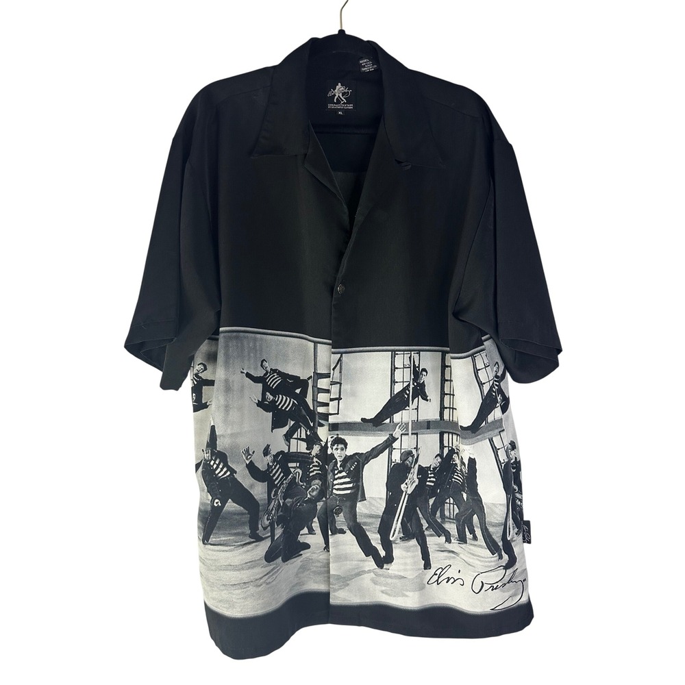 Elvis Presley Jailhouse Rock Button Down Shirt Size XL